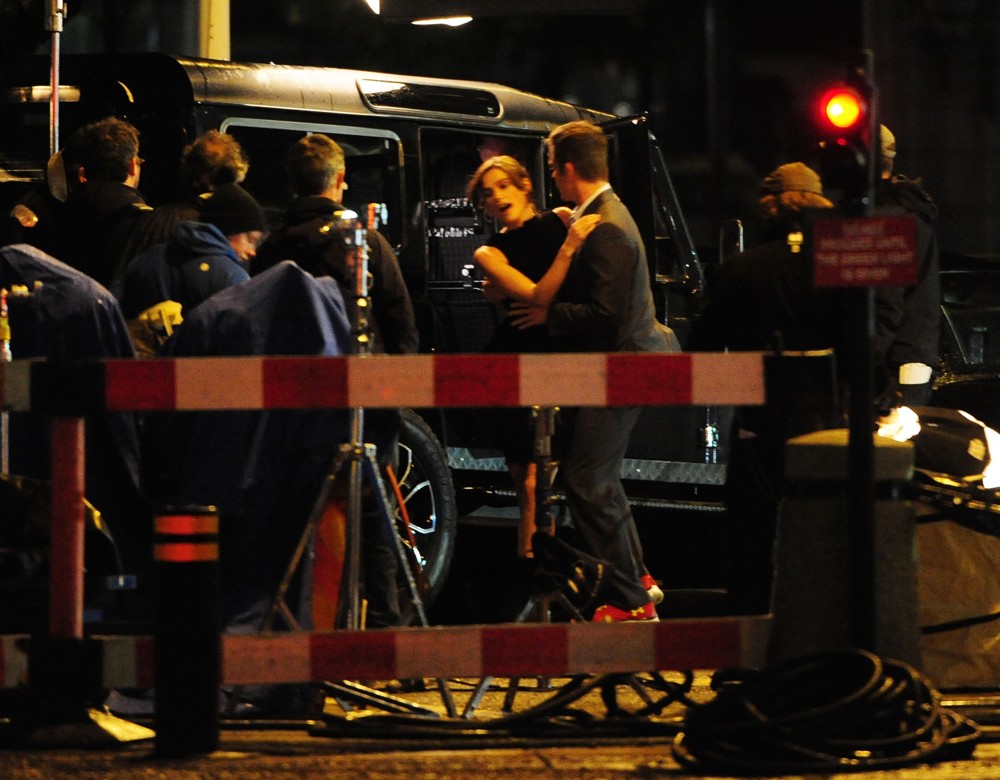 Keira Knightley;Chris Pine;<br>Shoot Scenes for Jack Ryan Movie on Location