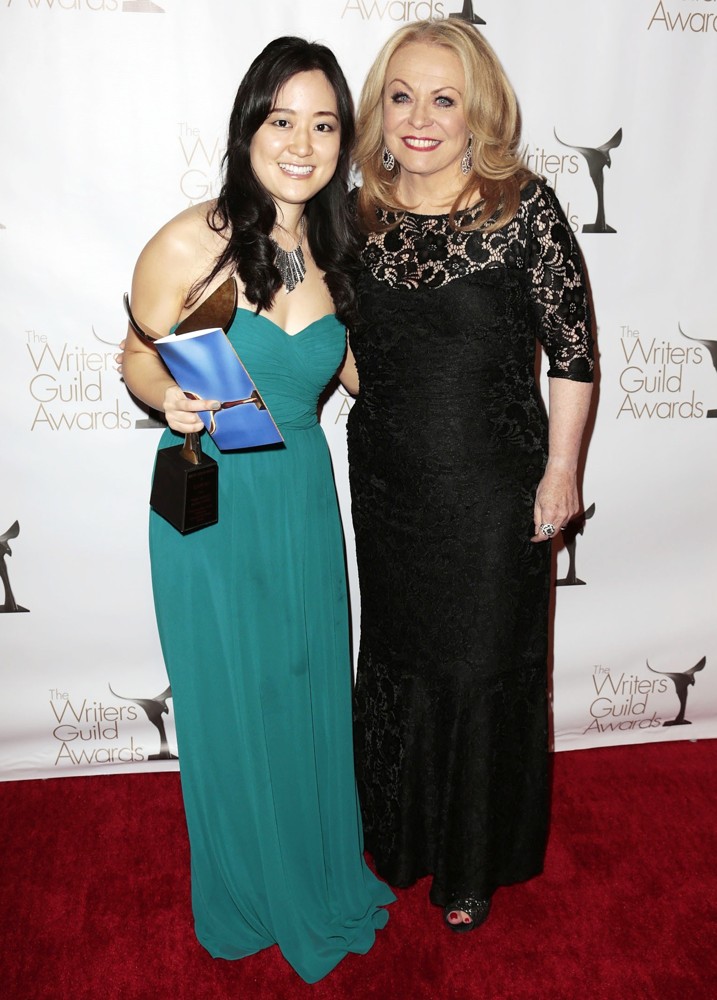 Elaine Ko;Jacki Weaver;<br>2013 Writers Guild Awards - Press Room