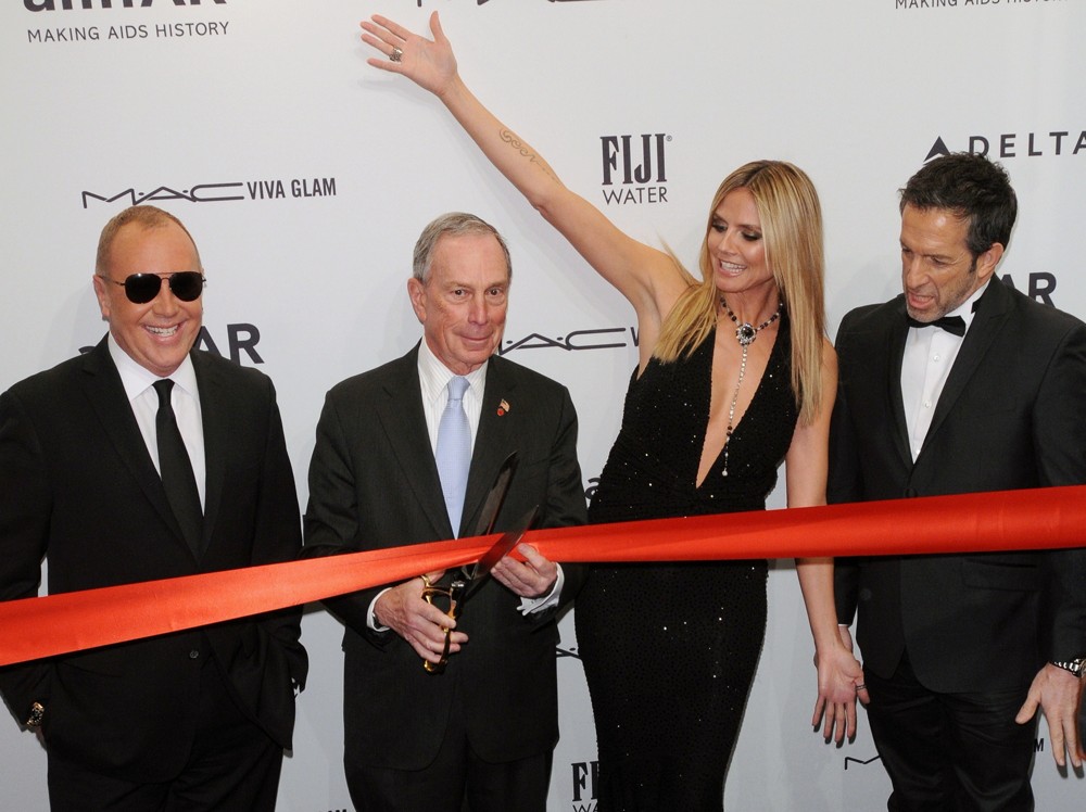 Michael Kors;Michael Bloomberg;Heidi Klum;Kenneth Cole;<br>The amfAR Gala 2013