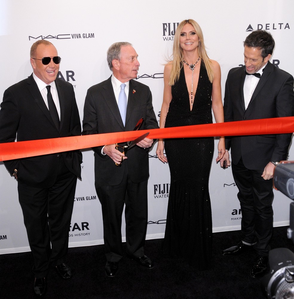 Michael Kors;Michael Bloomberg;Heidi Klum;Kenneth Cole;<br>The amfAR Gala 2013