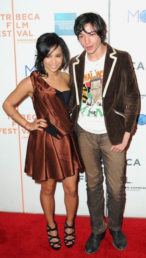 Zoe Kravitz;Ezra Miller;<br>9th Annual Tribeca Film Festival - Premiere of Beware the Gonzo - Arrivals