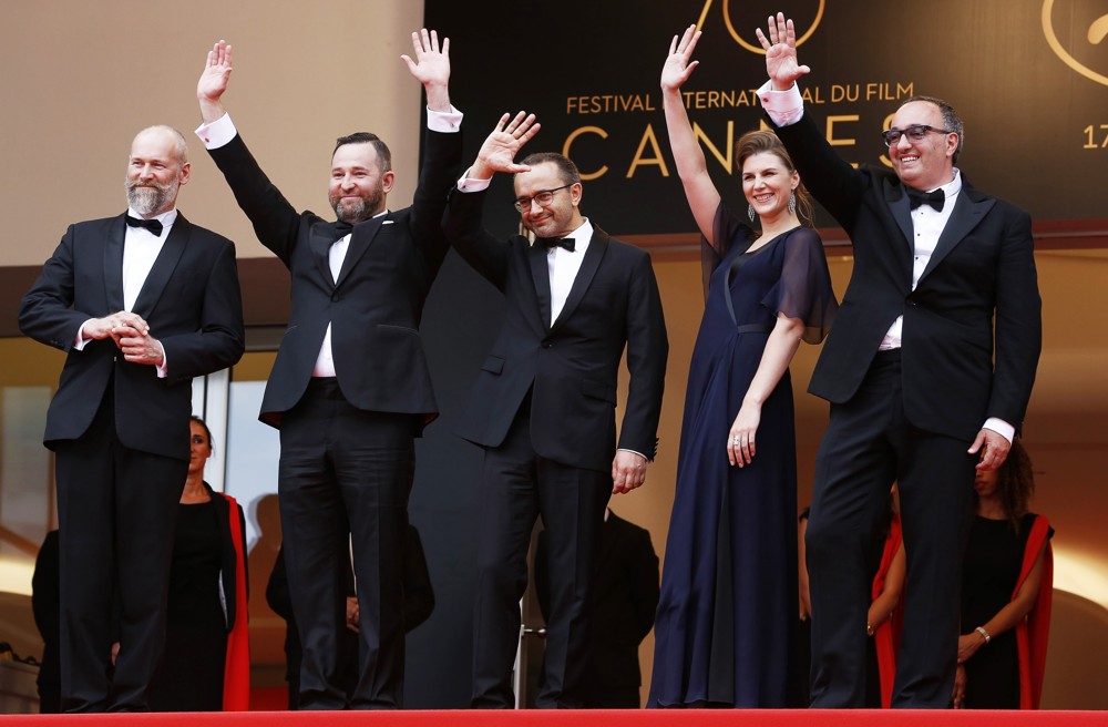 Mikhail Krichman;Aleksey Rozin;Andrey Zvyagintsev;Maryana Spivak;Alexander Rodnyansky;<br>70th Annual Cannes Film Festival - Loveless - Premiere