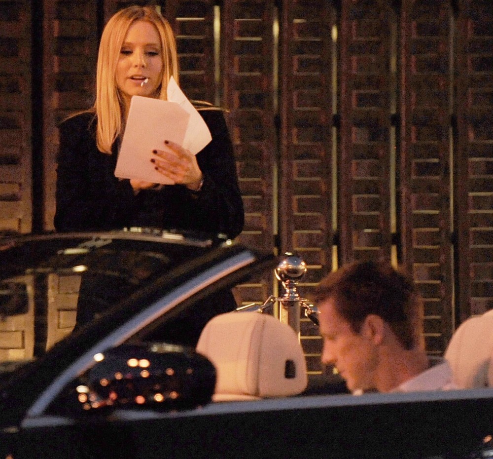 Kristen Bell<br>Kristen Bell Films Late Night Scenes for Veronica Mars