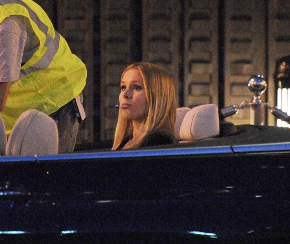 Kristen Bell<br>Kristen Bell Films Late Night Scenes for Veronica Mars