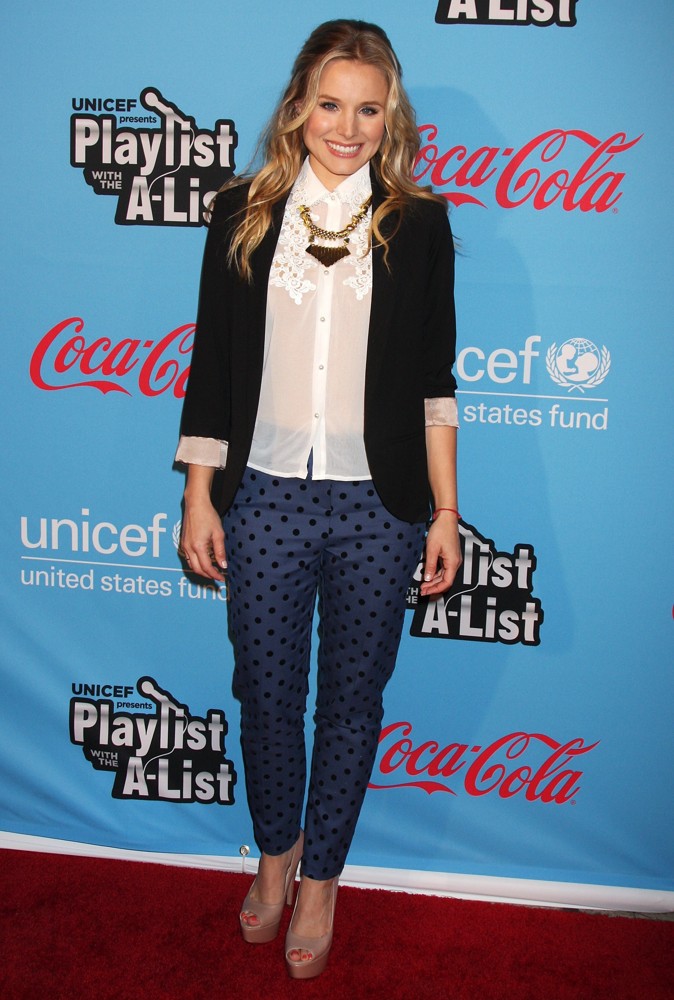 Kristen Bell;<br>UNICEF Playlist with The A-List - Arrivals