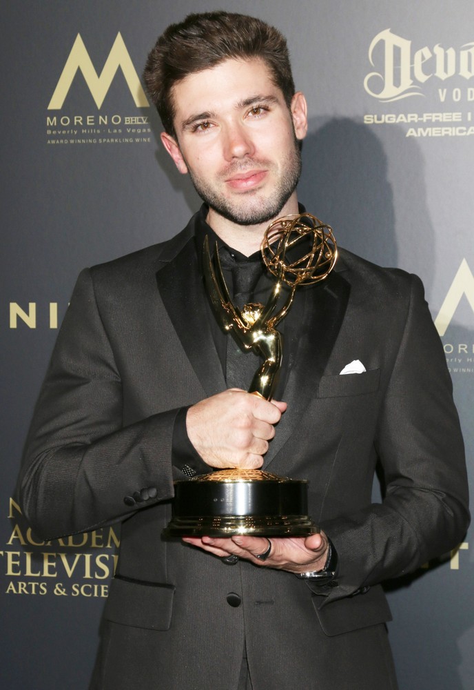 Kristos Andrews;<br>2017 Creative Daytime Emmy Awards - Press Room