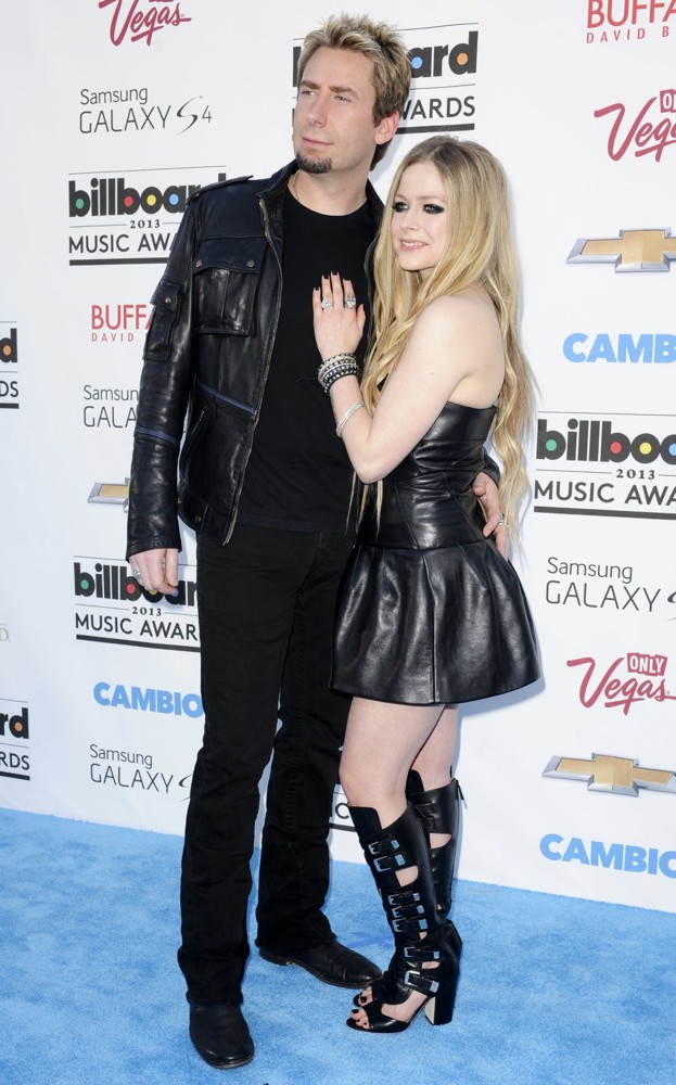 Chad Kroeger;Avril Lavigne;<br>2013 Billboard Music Awards - Arrivals