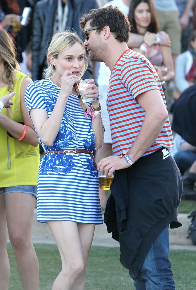 Diane Kruger;Joshua Jackson;<br>Celebrities at The 2012 Coachella Valley Music and Arts Festival - Day 3
