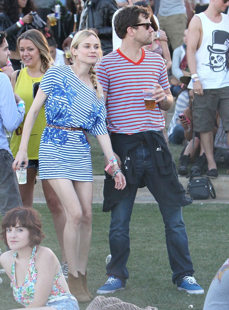 Diane Kruger;Joshua Jackson;<br>Celebrities at The 2012 Coachella Valley Music and Arts Festival - Day 3
