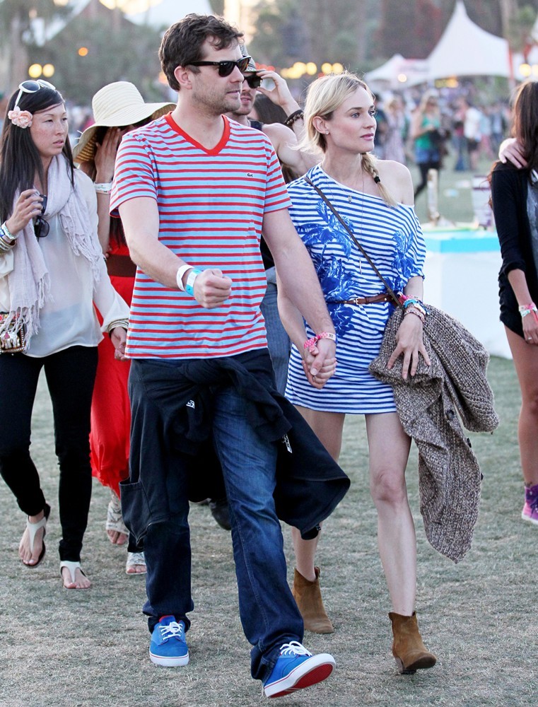 Joshua Jackson;Diane Kruger;<br>Celebrities at The 2012 Coachella Valley Music and Arts Festival - Day 3