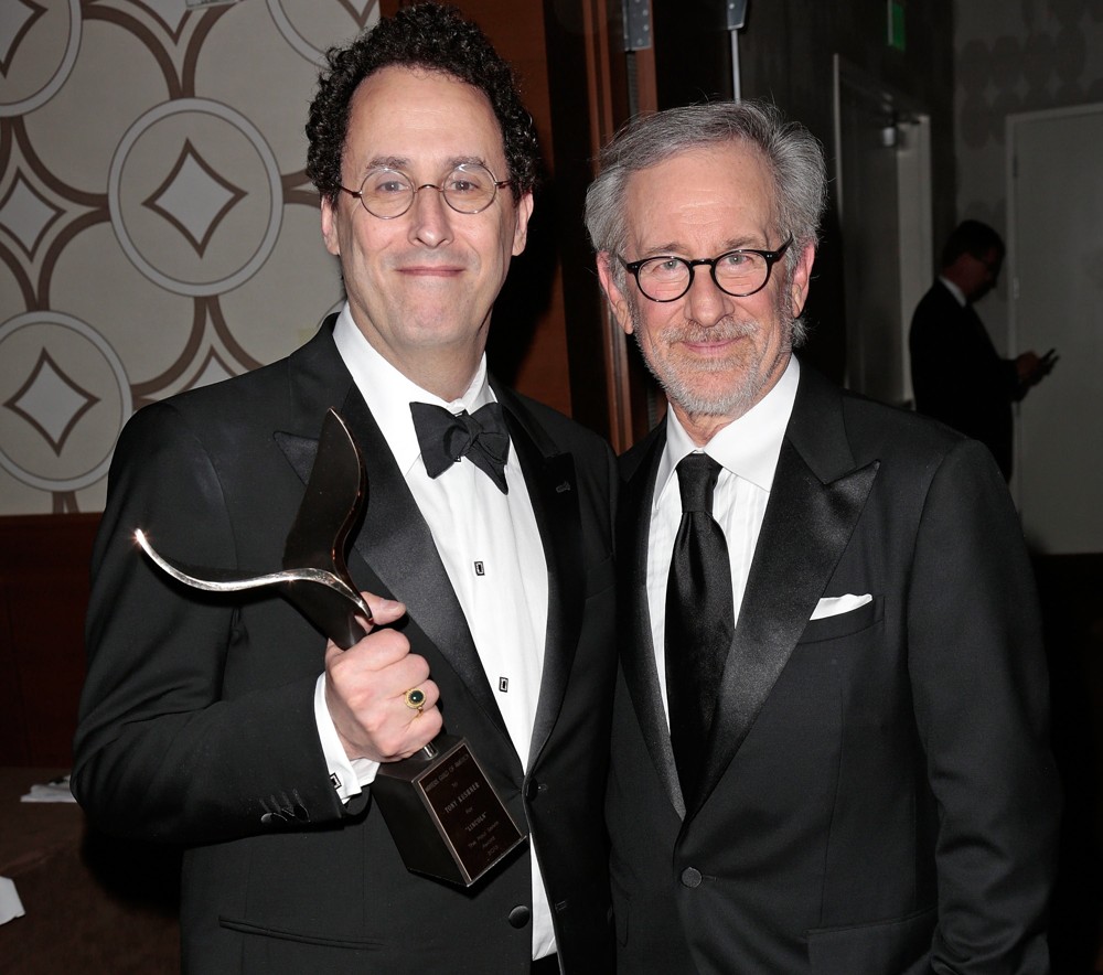 Tony Kushner;Steven Spielberg;<br>2013 Writers Guild Awards - Press Room