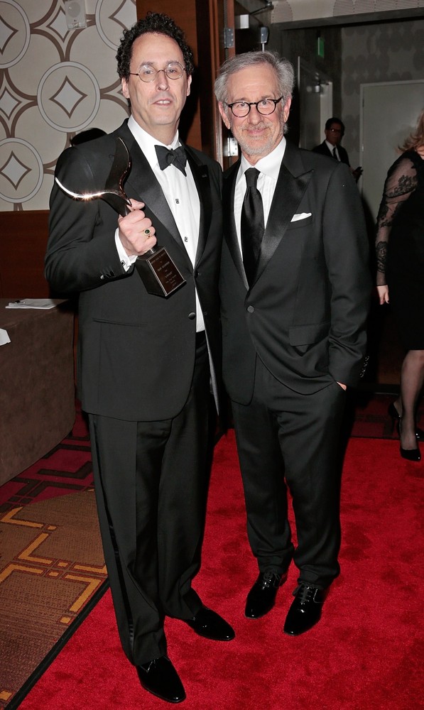 Tony Kushner;Steven Spielberg;<br>2013 Writers Guild Awards - Press Room