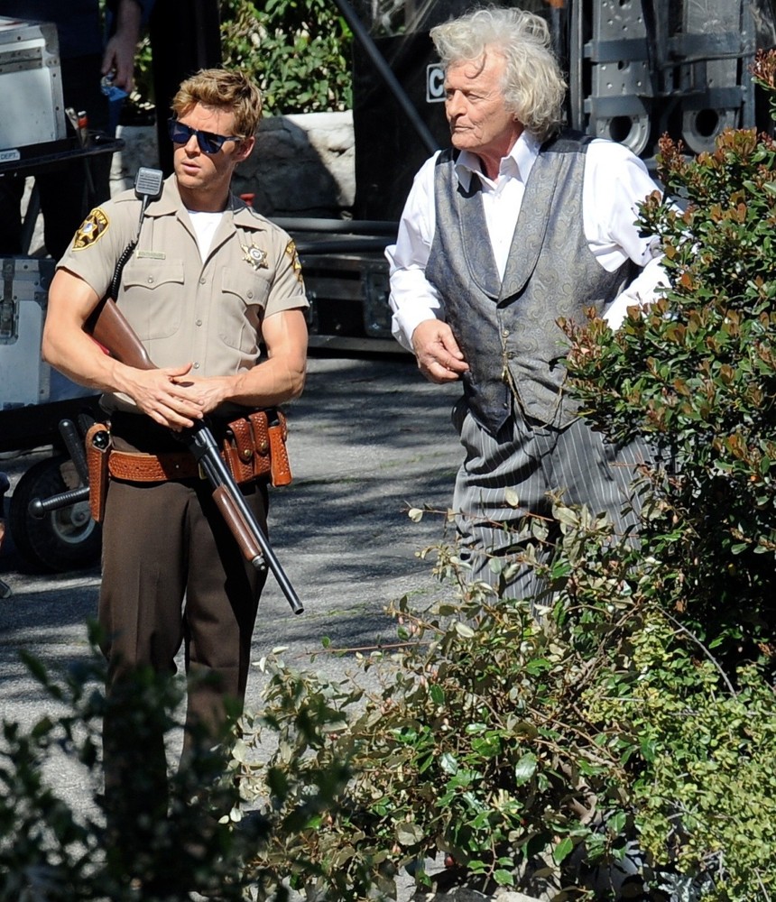 Ryan Kwanten;Rutger Hauer;<br>Actors on The Set of True Blood