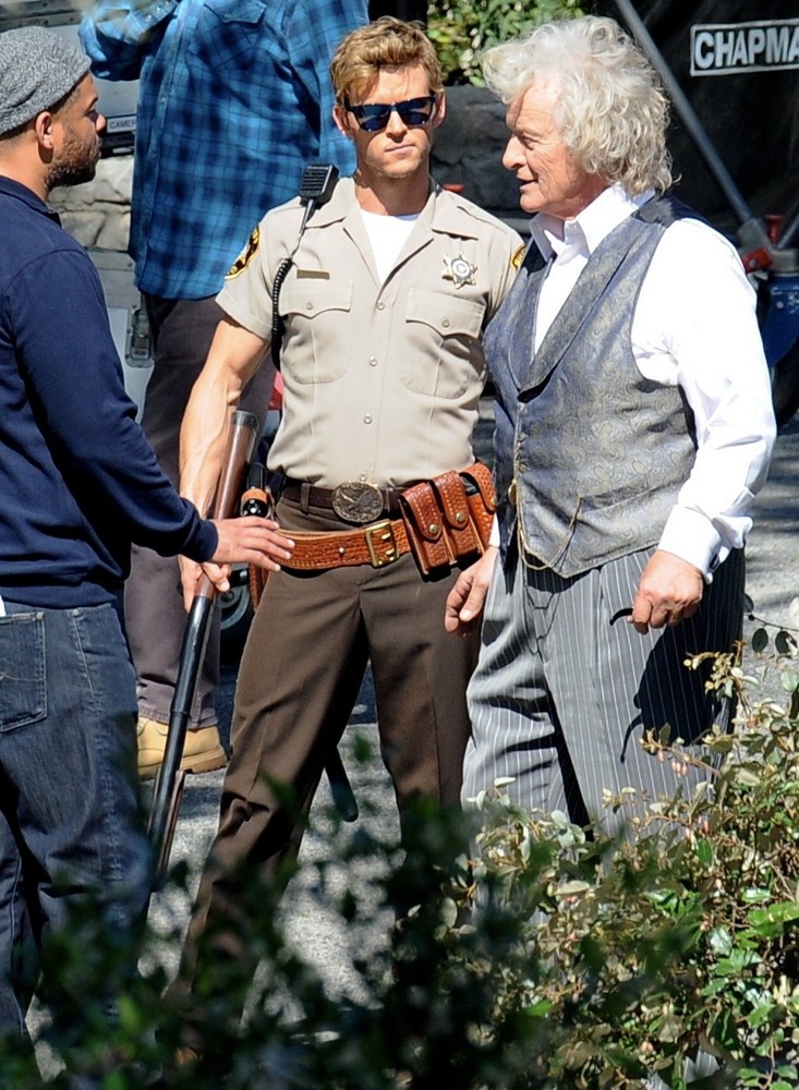 Ryan Kwanten;Rutger Hauer;<br>Actors on The Set of True Blood