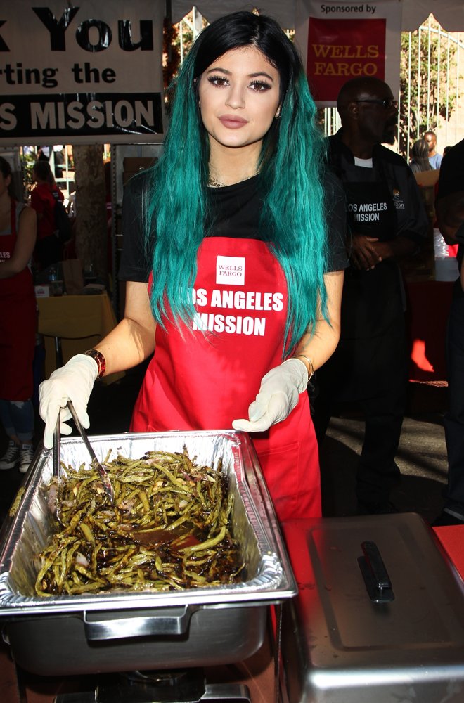 Kylie Jenner;<br>2014 LA Mission's Annual Thanksgiving for The Homeless