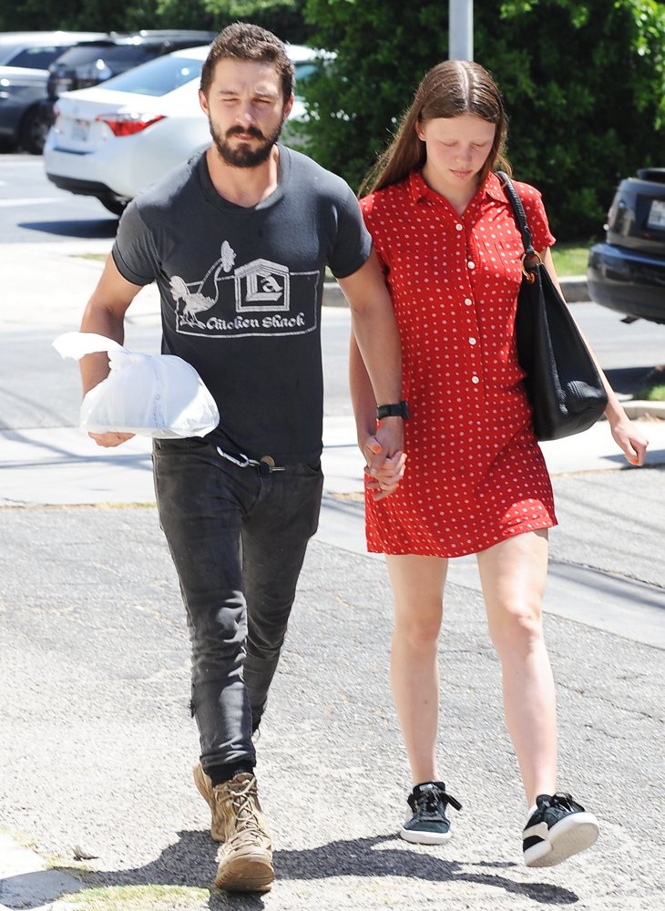 Shia LaBeouf Holds Hands with Mia Goth