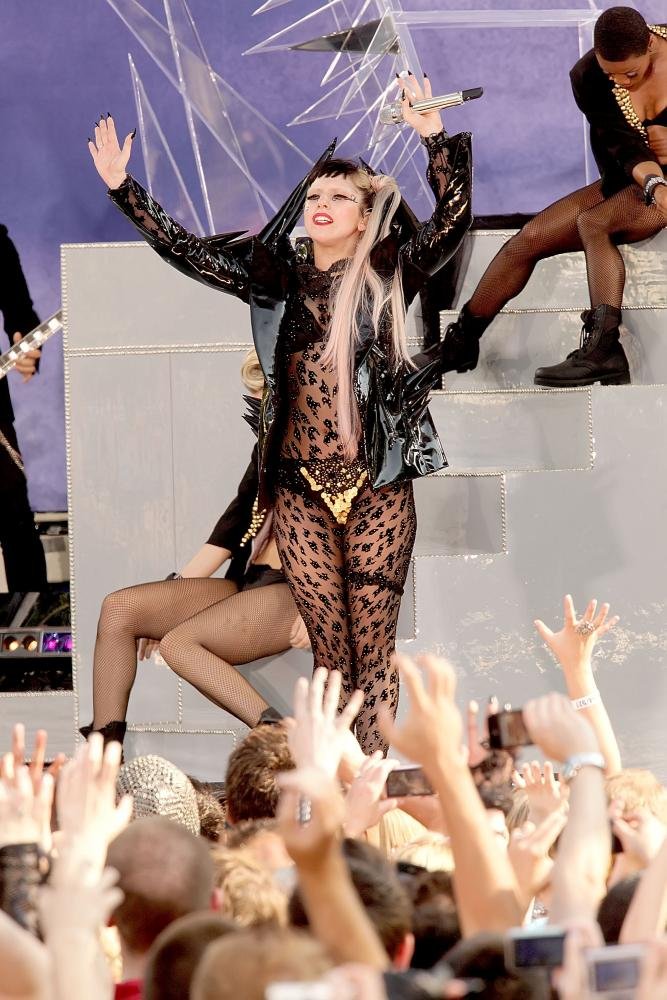 Lady GaGa;<br>Lady GaGa Performs at Good Morning America