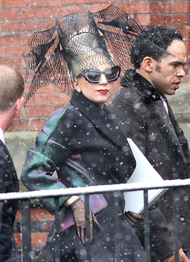 Lady GaGa;<br>Lady GaGa Arriving at Harvard University for The Launch of The Born This Way Foundation