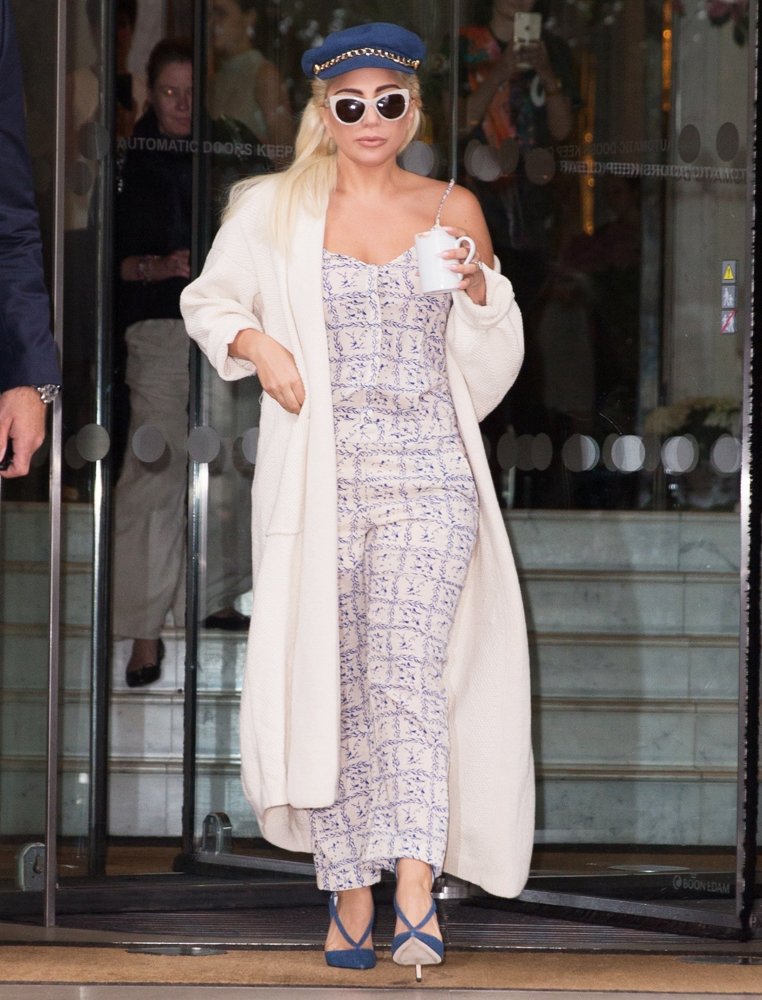 Lady GaGa Leaves The Langham Hotel