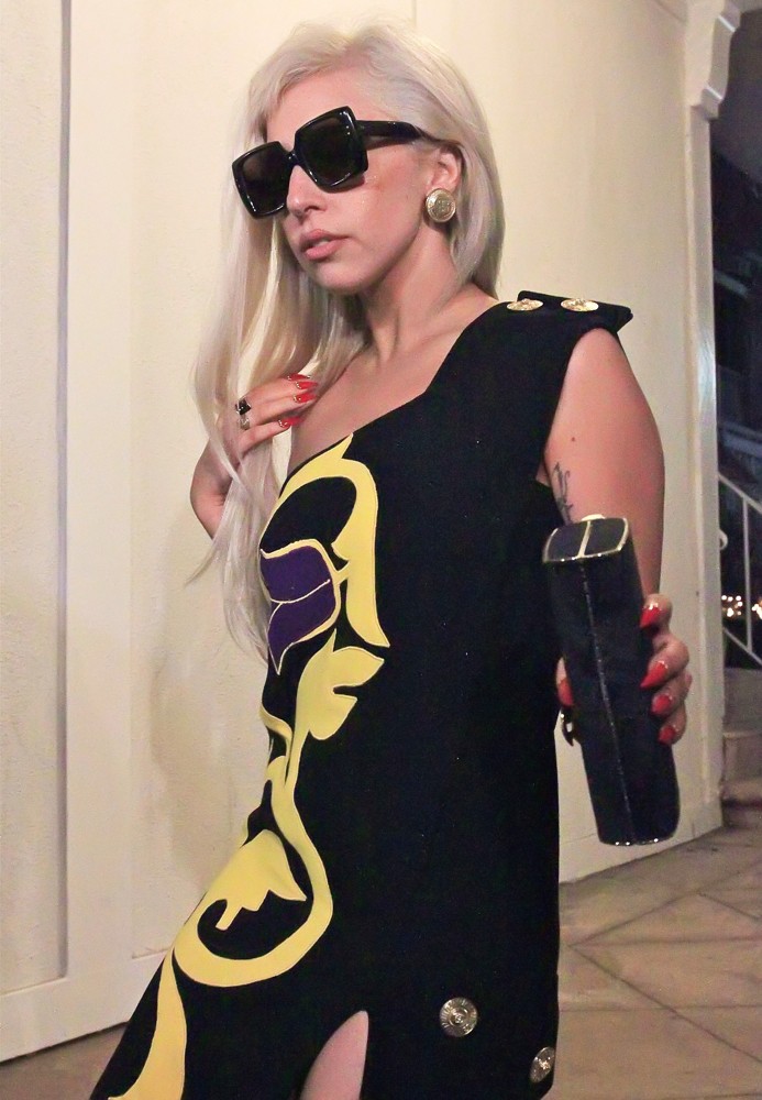 Lady GaGa;<br>Lady GaGa Seen Leaving A Recording Studio at 2AM on Melrose Avenue
