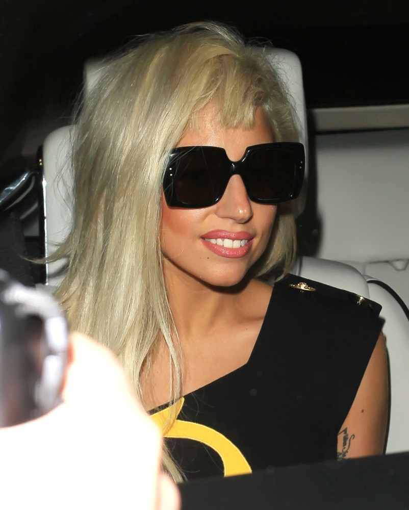 Lady GaGa;<br>Lady GaGa Seen Leaving A Recording Studio at 2AM on Melrose Avenue