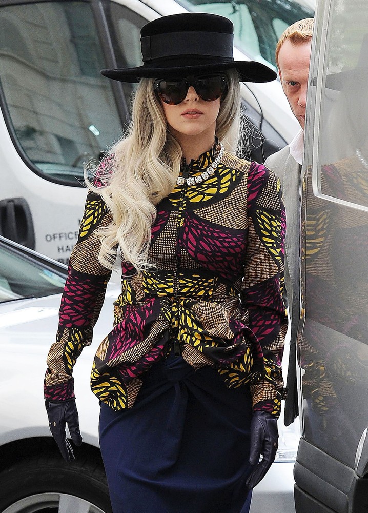 Lady GaGa;<br>Lady GaGa Seen Leaving Her Hotel in London