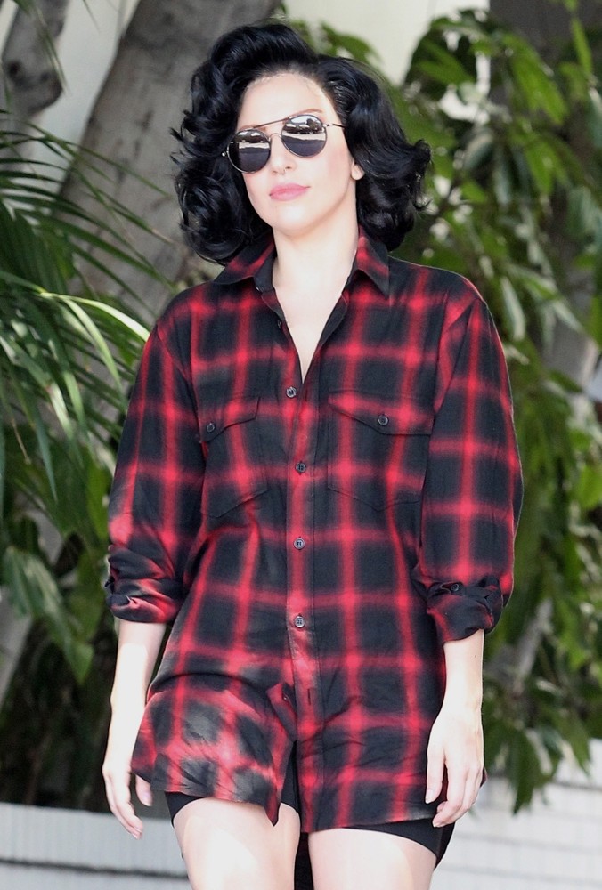 Lady GaGa Leaving Her Hotel