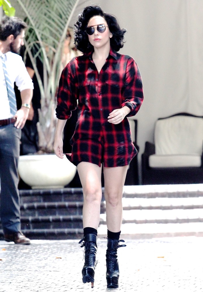 Lady GaGa;<br>Lady GaGa Leaving Her Hotel