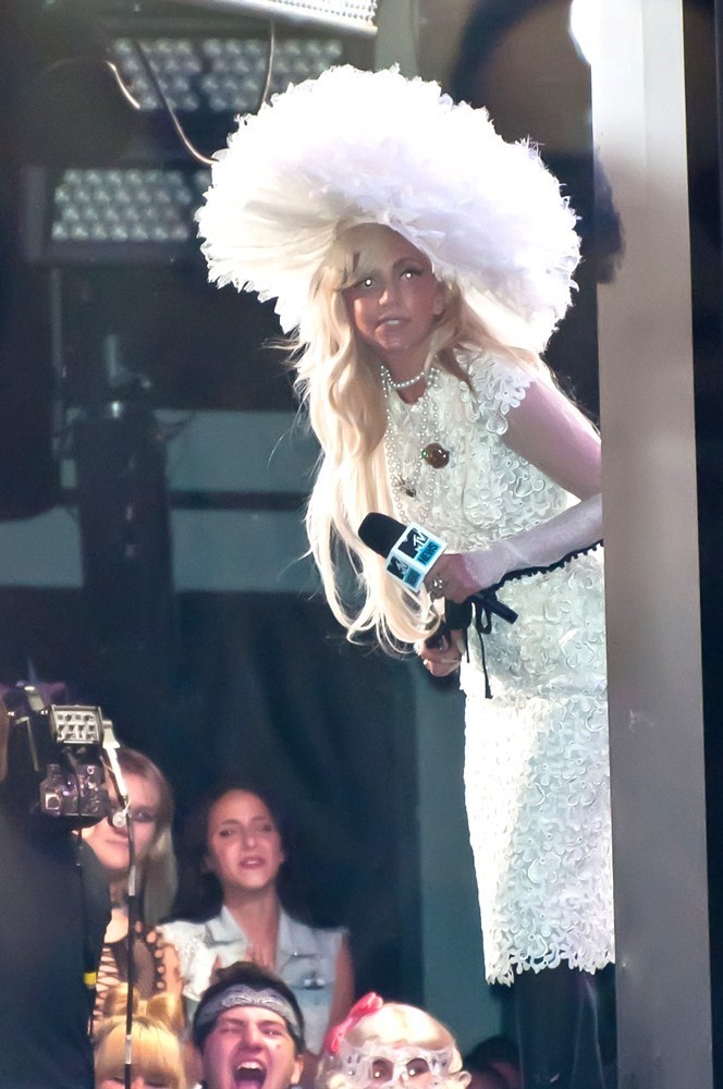 Lady GaGa;<br>Lady GaGa Filming for MTV's TRL