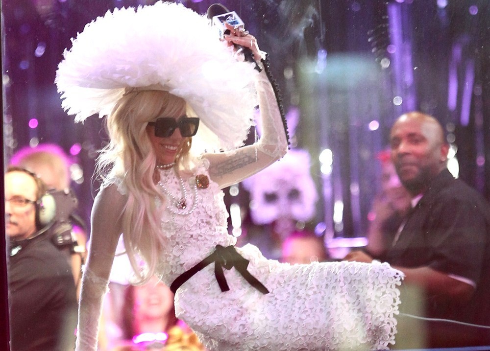 Lady GaGa;<br>Lady GaGa Filming for MTV's TRL