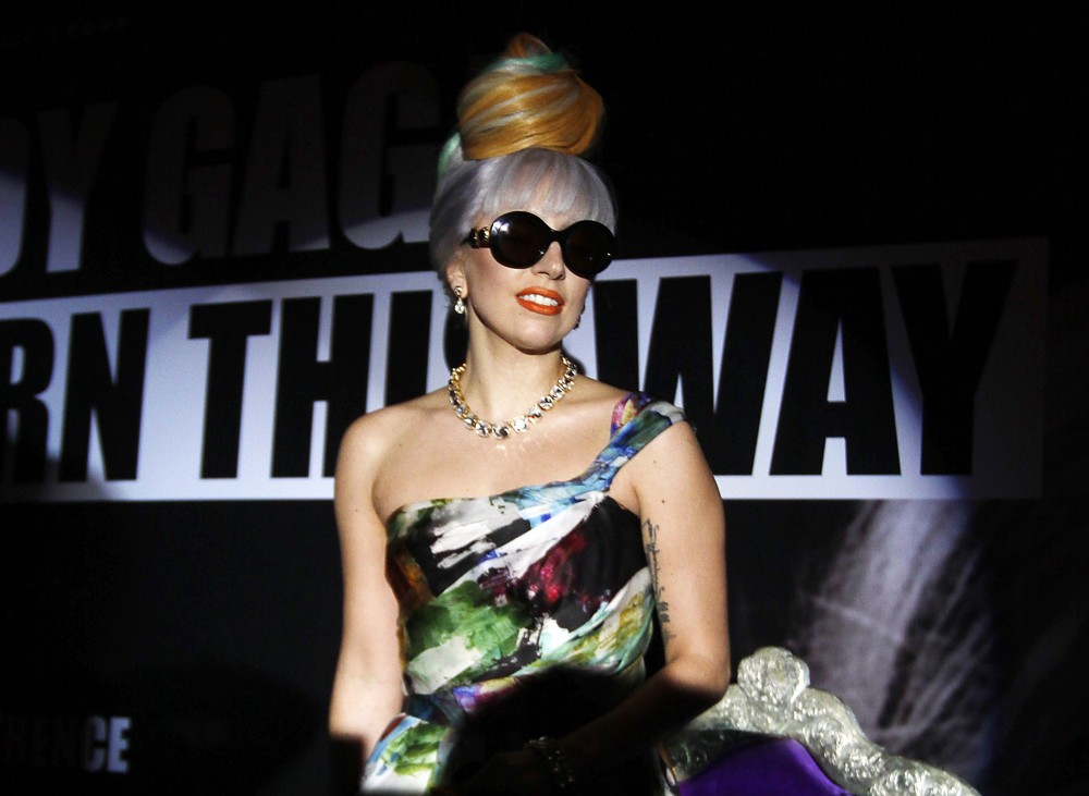 Lady GaGa;<br>Lady GaGa Attends A Press Conference to Promote Her Upcoming Concert