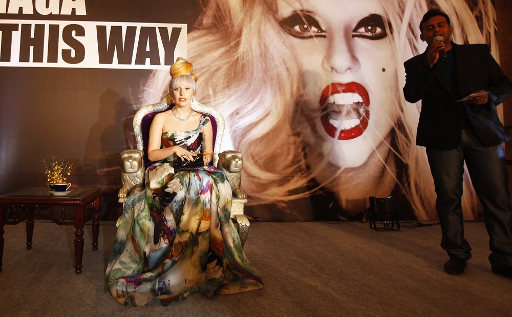 Lady GaGa;<br>Lady GaGa Attends A Press Conference to Promote Her Upcoming Concert