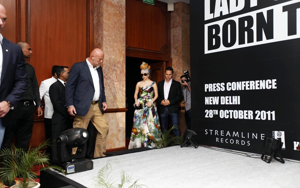 Lady GaGa;<br>Lady GaGa Attends A Press Conference to Promote Her Upcoming Concert
