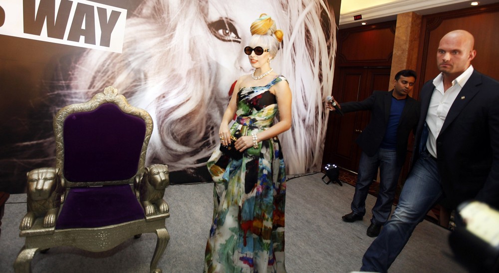 Lady GaGa;<br>Lady GaGa Attends A Press Conference to Promote Her Upcoming Concert
