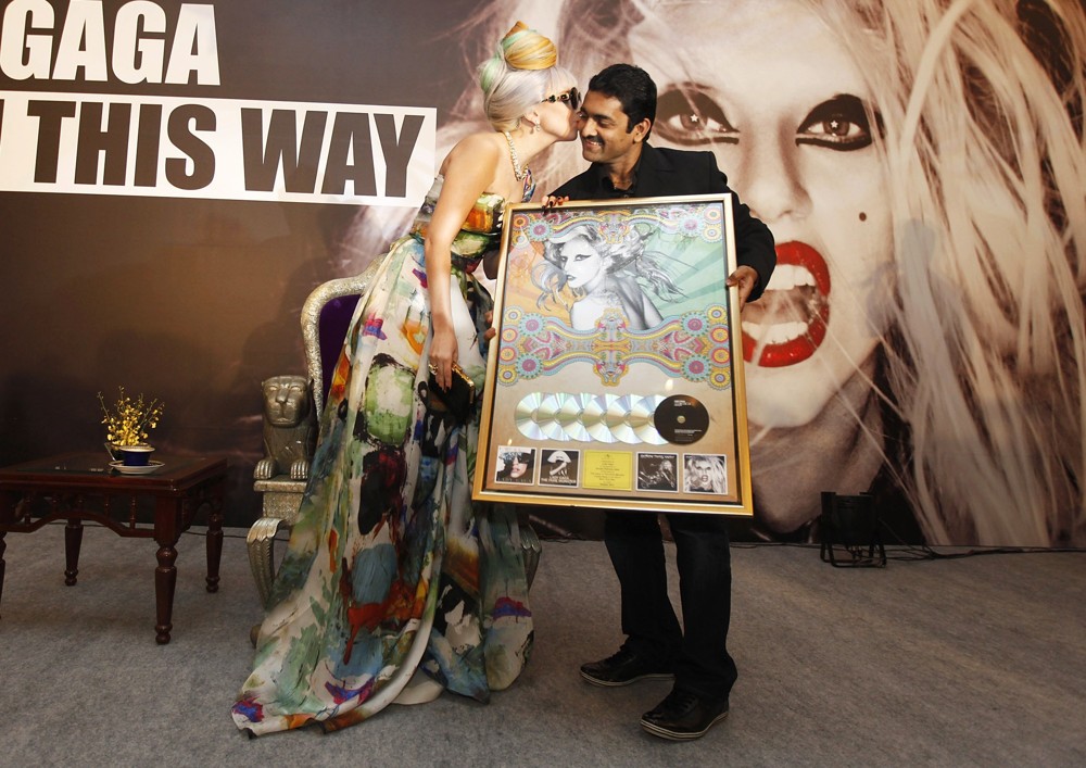 Lady GaGa;<br>Lady GaGa Attends A Press Conference to Promote Her Upcoming Concert