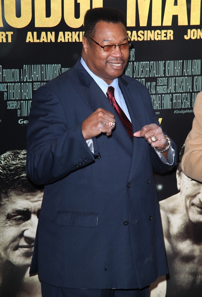 Larry Holmes;<br>Grudge Match New York Screening - Red Carpet Arrivals