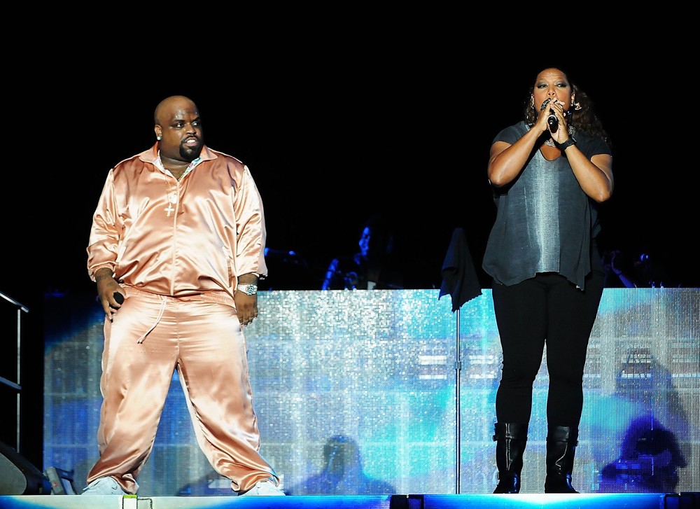 Cee-Lo;Queen Latifah;<br>Cee-Lo and Queen Latifah Perform During The Black Eyed Peas Final Concert of The Year