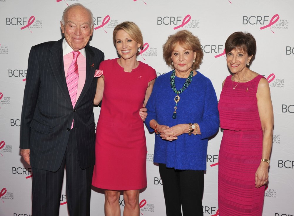 Leonard Lauder;Amy Robach;Barbara Walters;Myra J. Biblowit;<br>2014 Breast Cancer Research Symposium and Luncheon