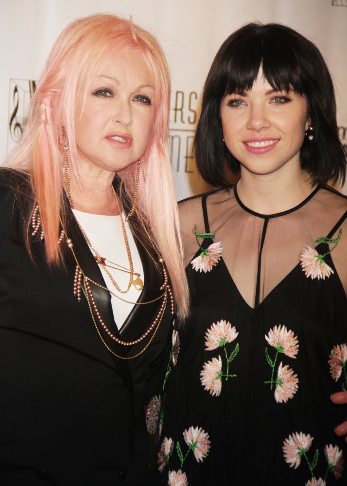 Cyndi Lauper;Carly Rae Jepsen;<br>Songwriters Hall of Fame 2015 46th Annual Induction and Awards Gala