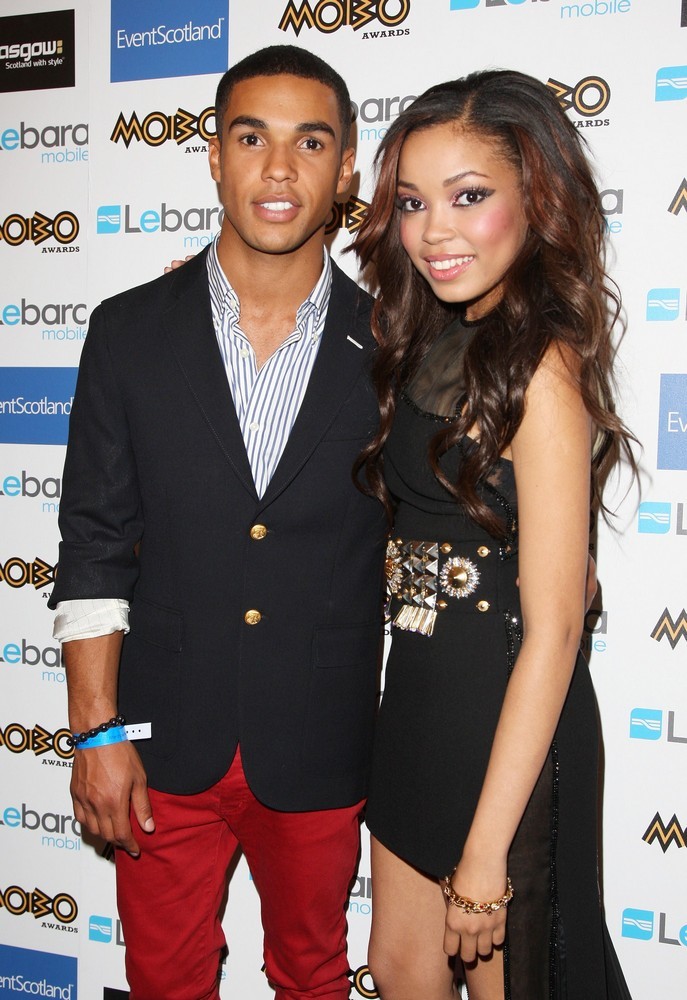 Lucien Laviscount;Dionne Bromfield;<br>The MOBO Awards 2011 - Press Room