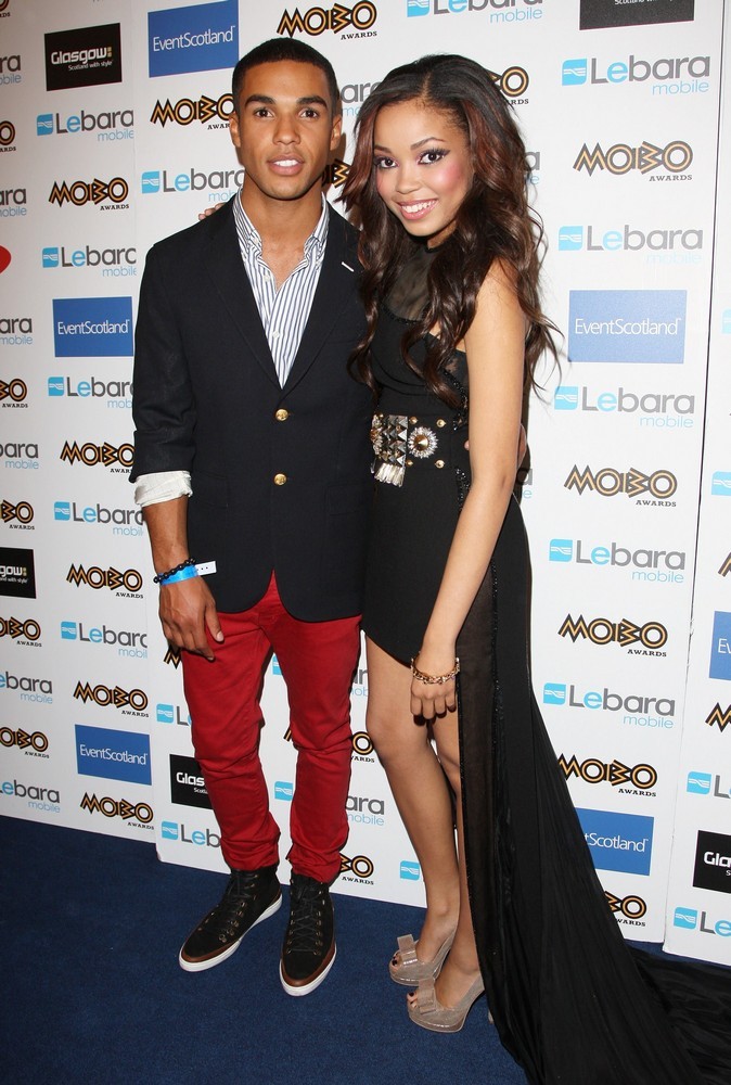 Lucien Laviscount;Dionne Bromfield;<br>The MOBO Awards 2011 - Press Room