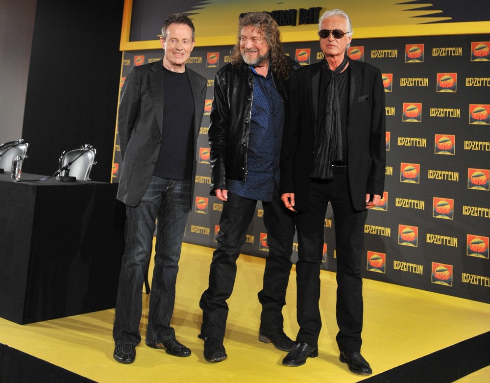 John Paul Jones;Robert Plant;Jimmy Page;Led Zeppelin;<br>Led Zeppelin Launch Their 2007 Celebration Day Concert - Photocall