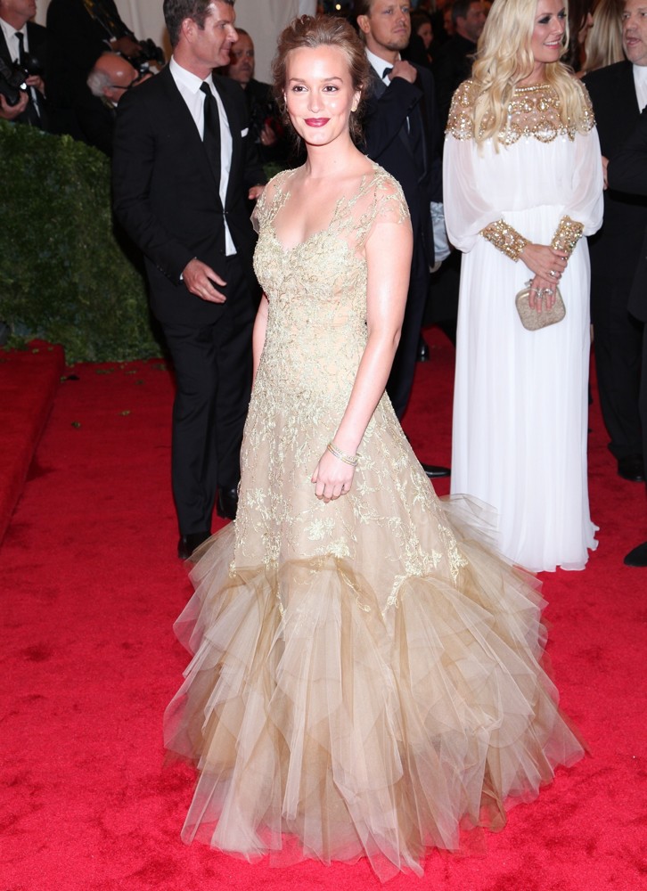 Leighton Meester;<br>Schiaparelli and Prada Impossible Conversations Costume Institute Gala