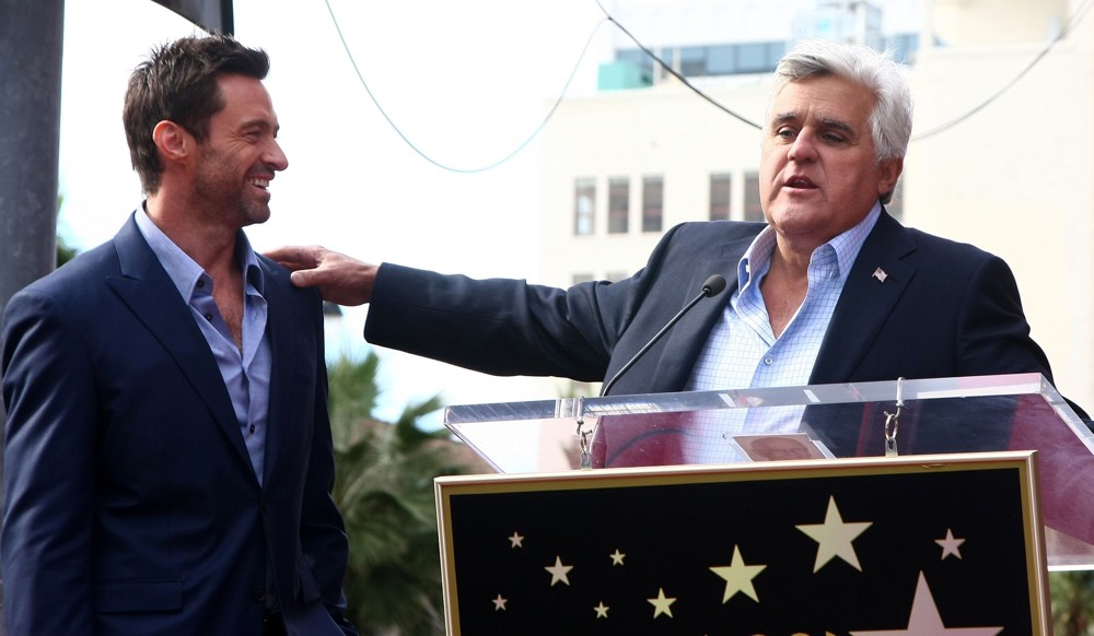 Hugh Jackman;Jay Leno;<br>Hugh Jackman Is Honoured with A Hollywood Star on The Hollywood Walk of Fame