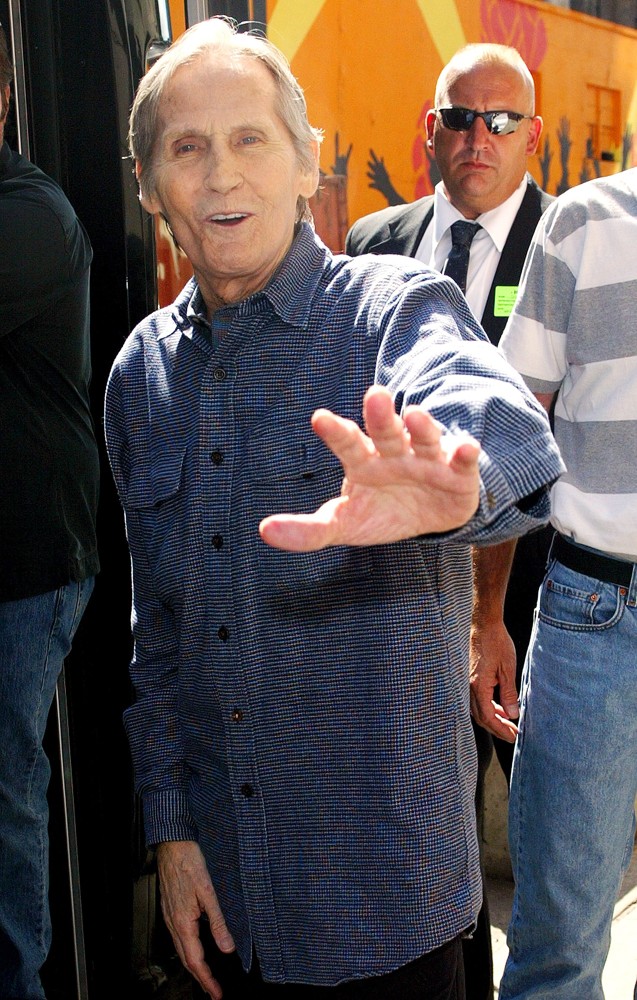 Levon Helm;<br>Levon Helm Outside Ed Sullivan Theatre for The Late Show with David Letterman
