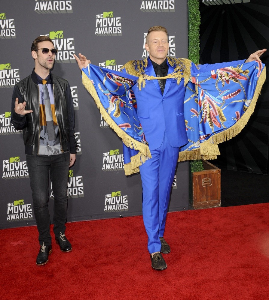 Ryan Lewis;Macklemore;<br>2013 MTV Movie Awards - Arrivals