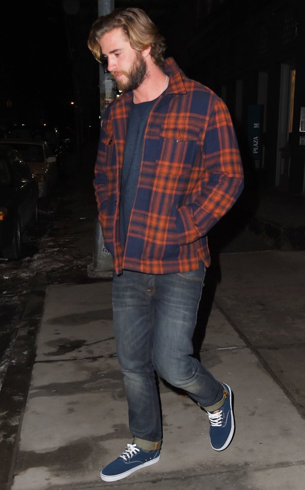 Liam Hemsworth;<br>Celebrities Leaving Locanda Verde Restaurant