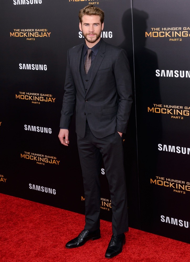 Liam Hemsworth;<br>The Hunger Games: Mockingjay, Part 2 New York Premiere