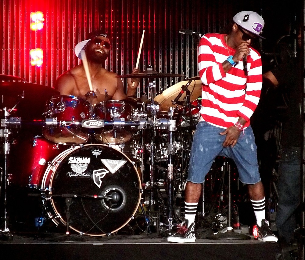 Lil Wayne;<br>Lil Wayne Performs on Stage During The I Am Music Tour