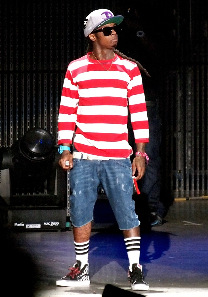 Lil Wayne;<br>Lil Wayne Performs on Stage During The I Am Music Tour